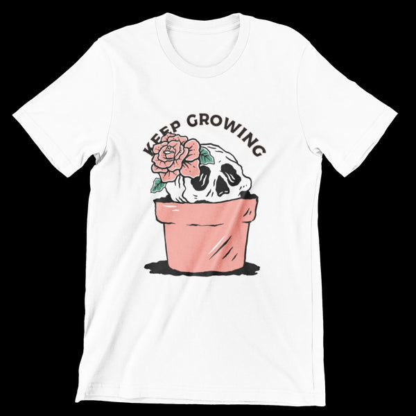 'Keep Growing' Unisex Tee -Apparel & Accessories > Clothing > Shirts & Tops - Drop Top Company