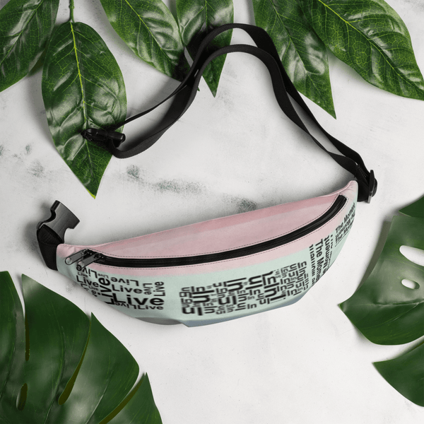 'Live In The Moment' Fanny Pack -Luggage & Bags > Fanny Packs - Drop Top Company